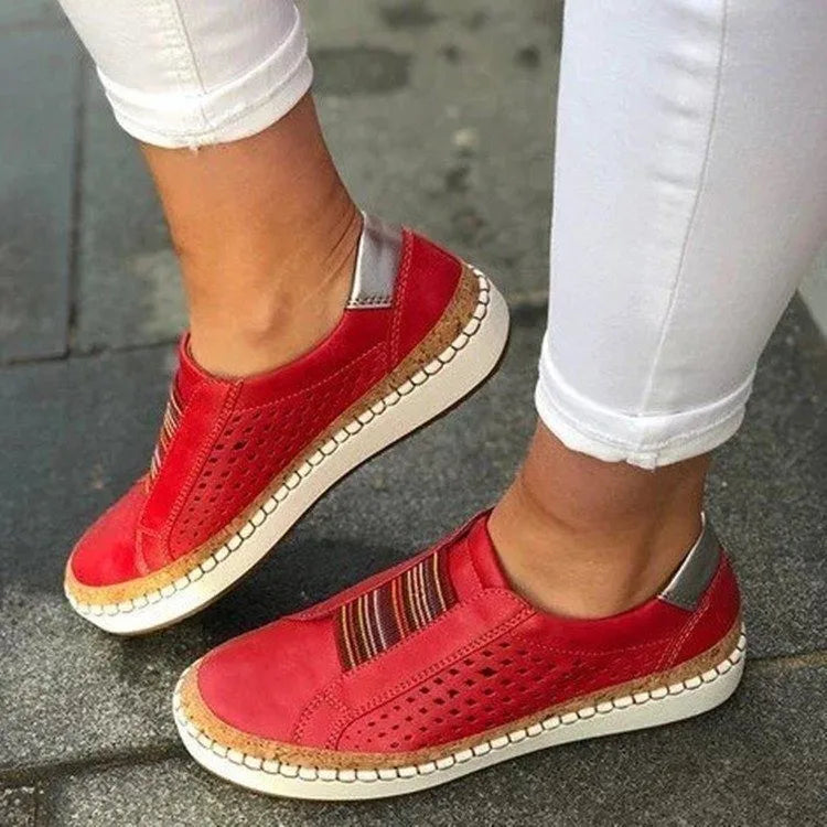 tênis ortopédico sem cadarço | slip feminino confortável para caminhada