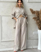 Conjunto Feminino Linho Brilho das Estrelas