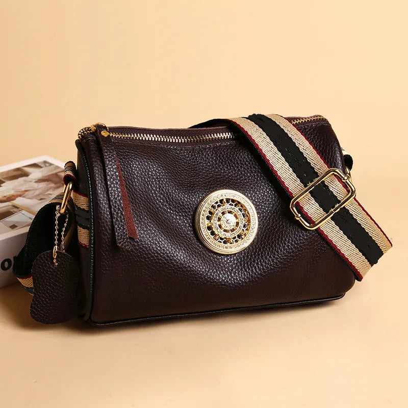 Bolsa de Couro Legítimo Bella Fashion