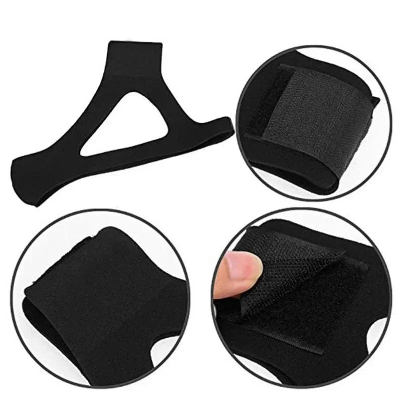 faixa anti-ronco de neoprene ajustável – durma silenciosamente!
