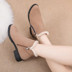 Bota Feminina Sintética com Zíper e Forrada em Lã - Conforto e Estilo para os Dias Frios