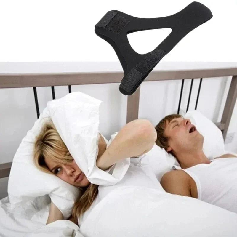 faixa anti-ronco de neoprene ajustável – durma silenciosamente!