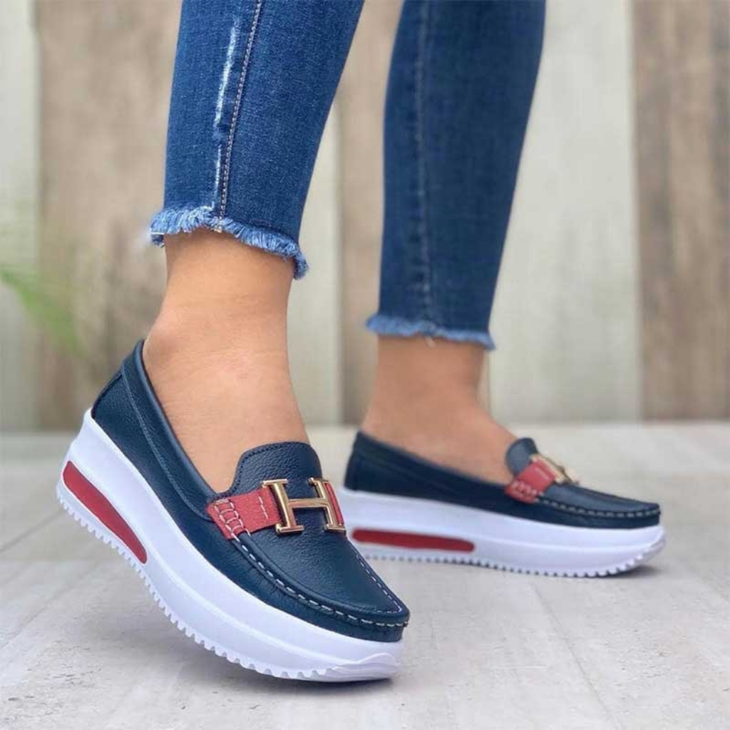sapato feminino lilith – solado vulcanizado plataforma alta e confortável