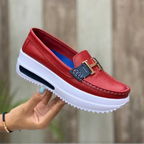 sapato feminino lilith – solado vulcanizado plataforma alta e confortável