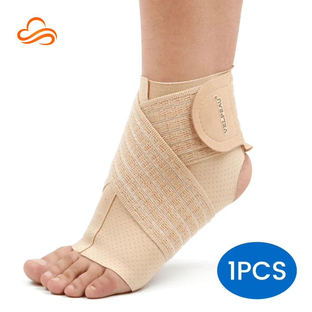 Suporte de Compressão para Tornozelo e Pé - Alívio de Dores Rápido