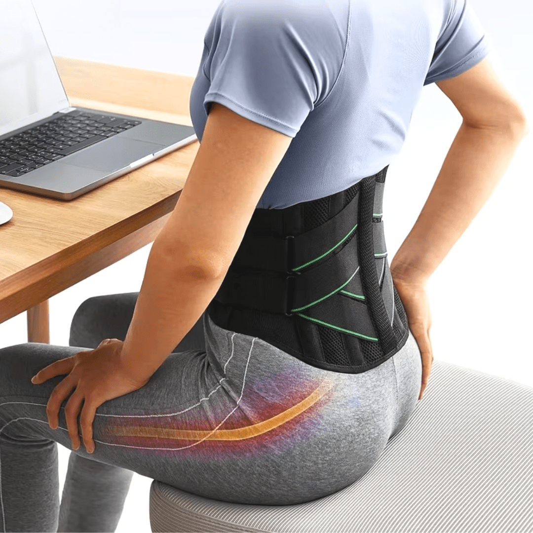 Cinto Lombar Lordoc com Hastes de Alumínio – Alívio para Dores Lombares