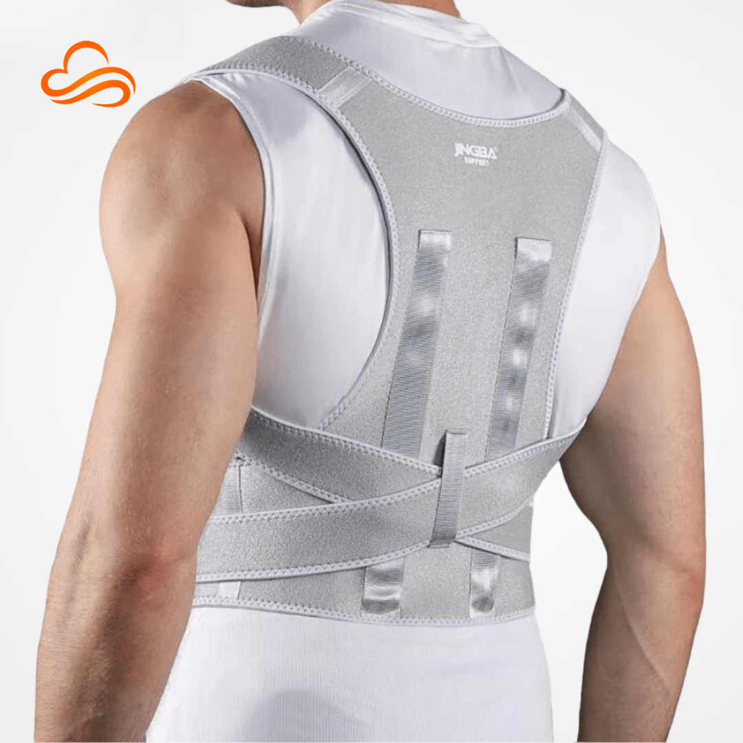 Corretor de Postura Ergonômico 2 em 1 - Alívio para Lombar e Costas