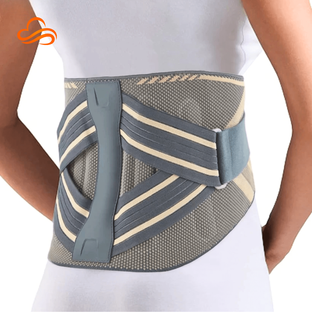 Cinto Lombar Ortopédico com Suporte em Metal para Alívio de Dores
