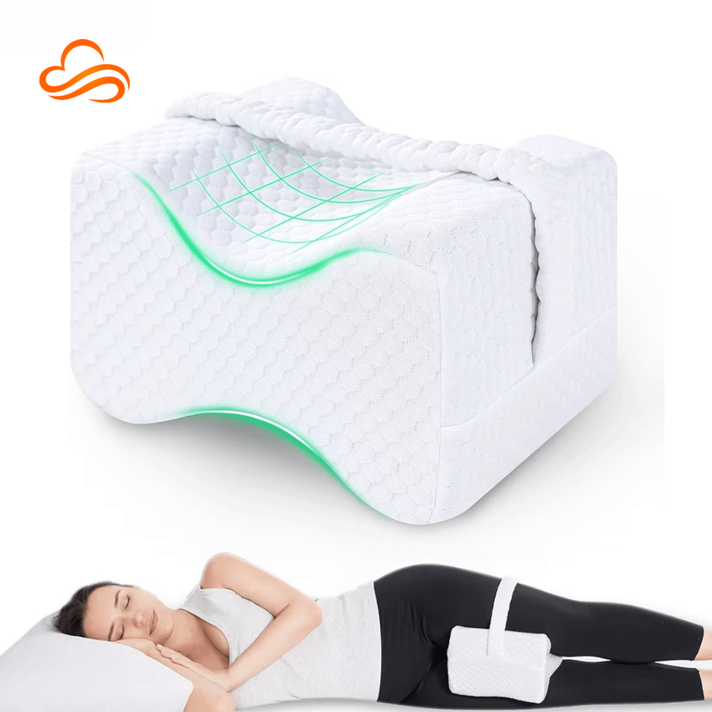 Almofada Ergonômica para Pernas em Espuma de Memória - Conforto e Alinhamento Colunar
