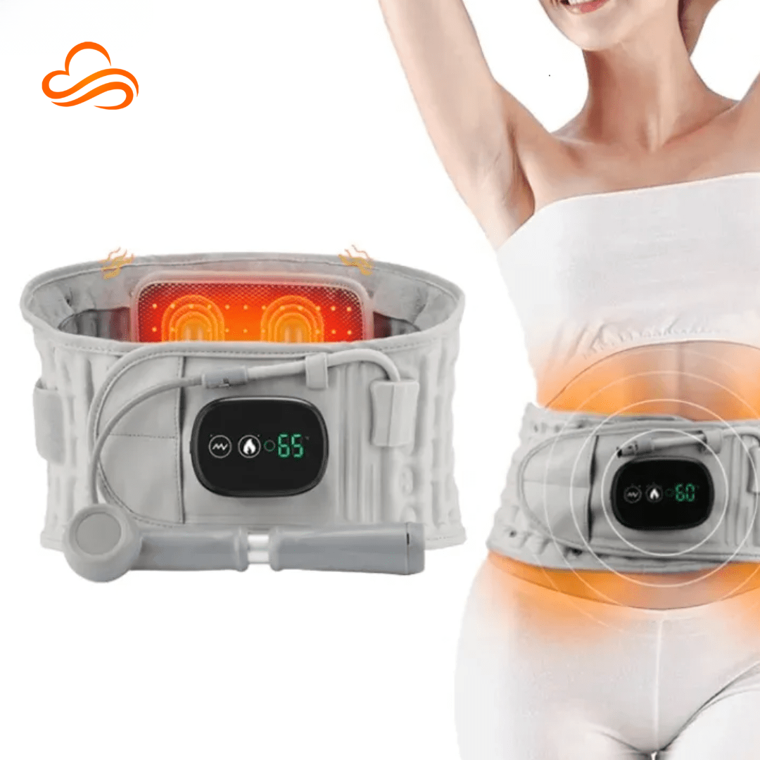cinta spinecure 3 em 1: compressão e massagem para alívio lombar