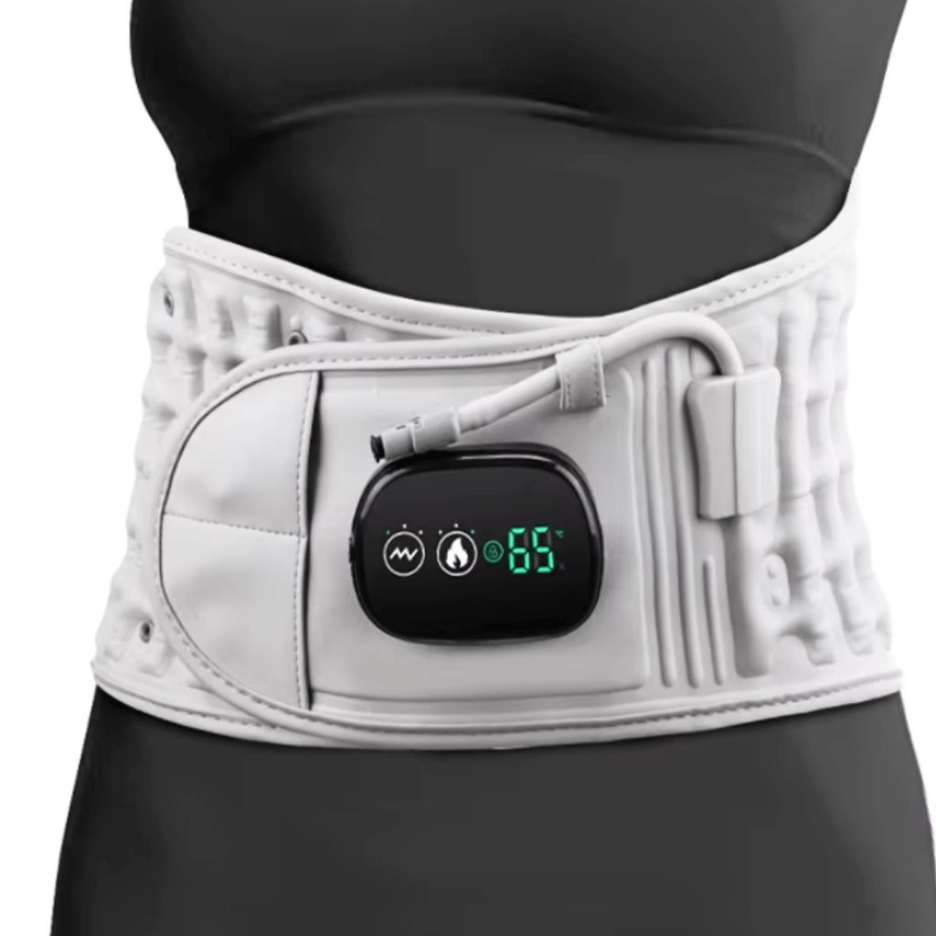 Cinta Spinecure 3 em 1: Alívio Térmico e Vibratório para Lombar