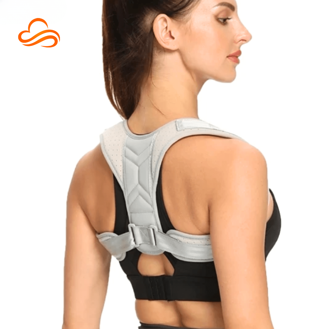 corretor de postura unissex em neoprene alívio de dores e ganho de altura