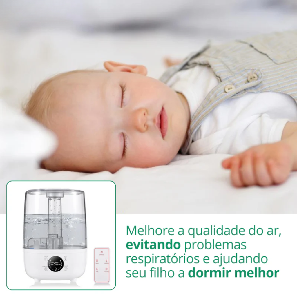 umidificador de ar 3 litros silencioso com 30 horas de uso