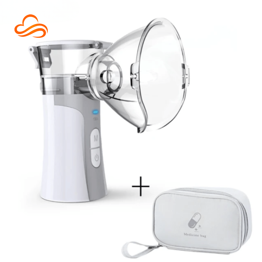 nebulizador portátil nebulife – inalador silencioso e recarregável para respiração fácil