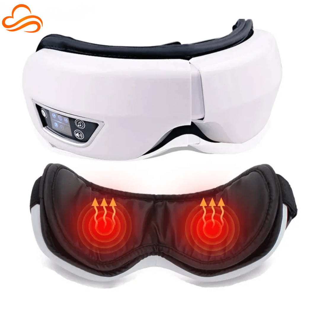 massageador de olhos eyerelax – terapia térmica e bluetooth para alívio da fadiga visual