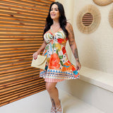 Vestido Curto Isabela Rio Vibrante