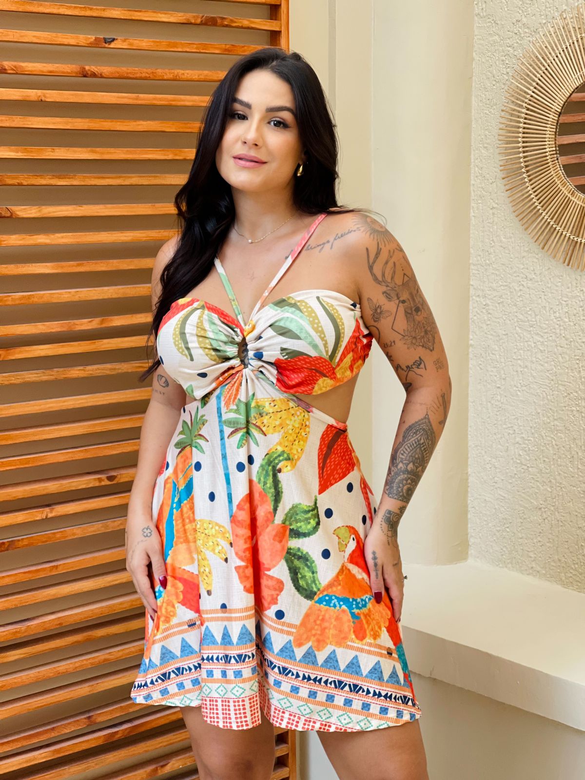 Vestido Curto Isabela Rio Vibrante