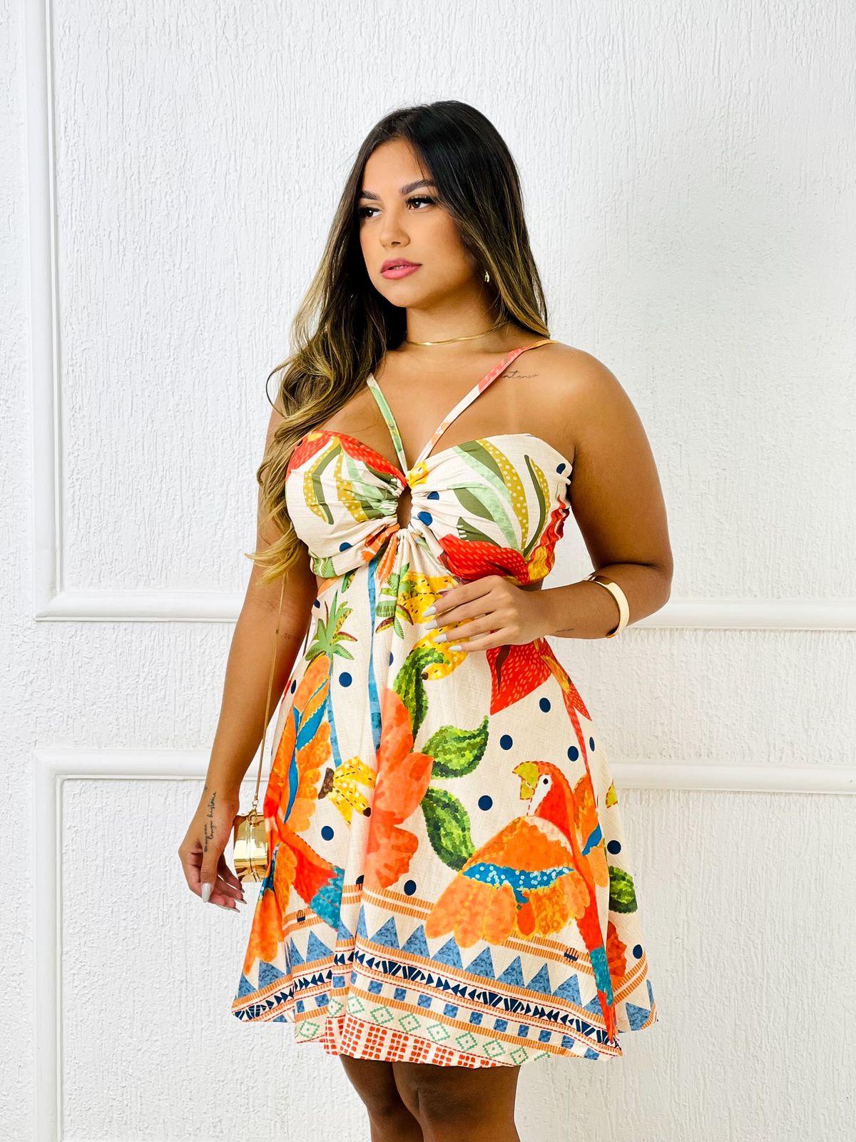 Vestido Curto Isabela Rio Vibrante
