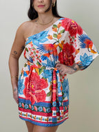 Vestido Lana Araras Tropicais