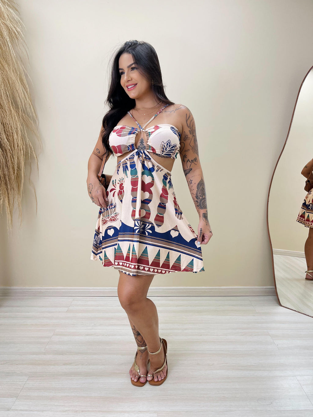 Vestido Curto Isabela Harmonia Nativa