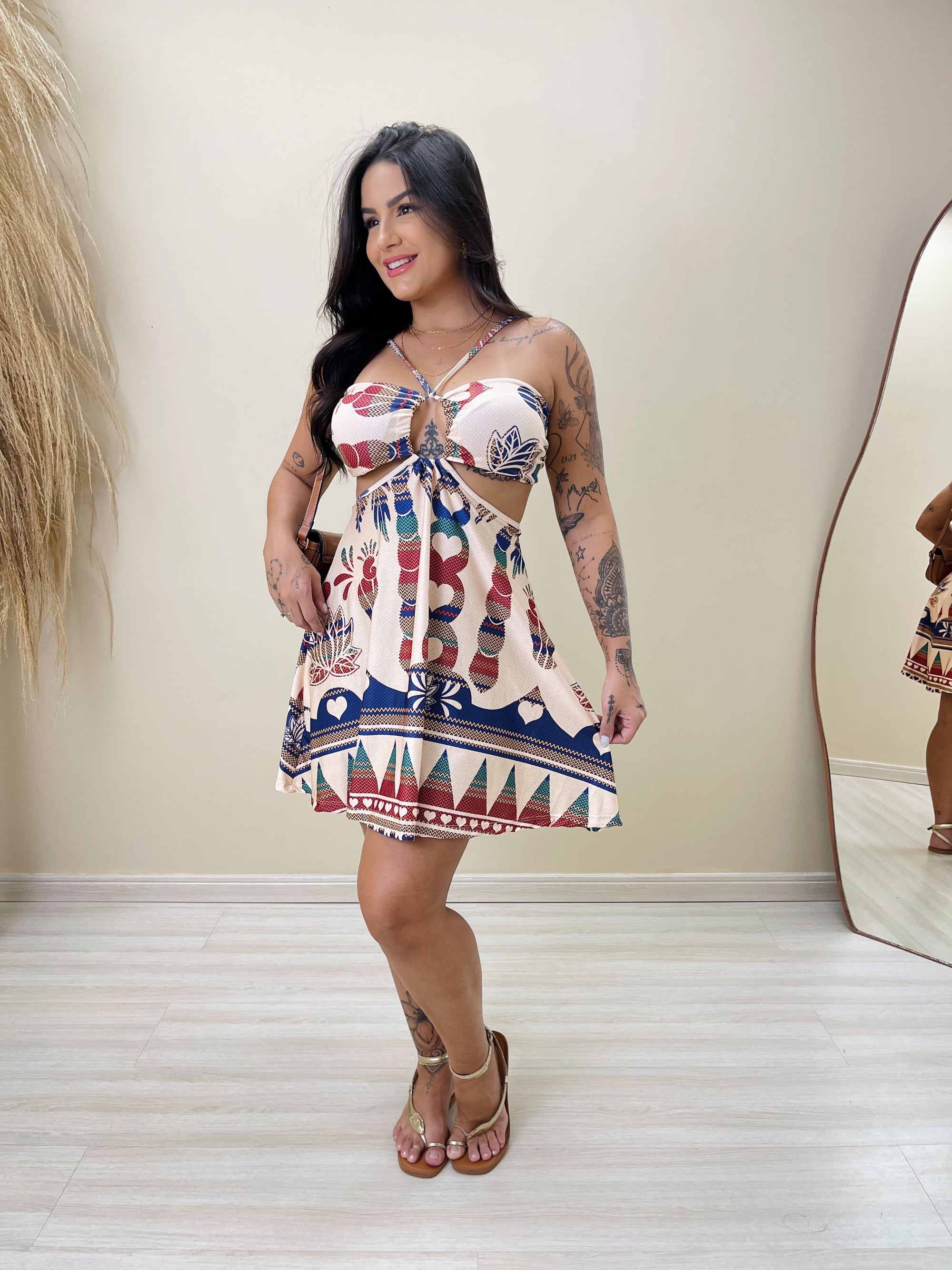 Vestido Curto Isabela Harmonia Nativa