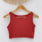 Cropped Aura Liso Terracota