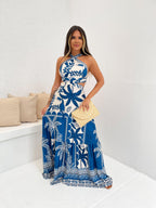 Vestido Longo Gabriela Palmeiras do Pacífico