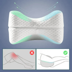 travesseiro ergonômico para pernas espuma de memória premium