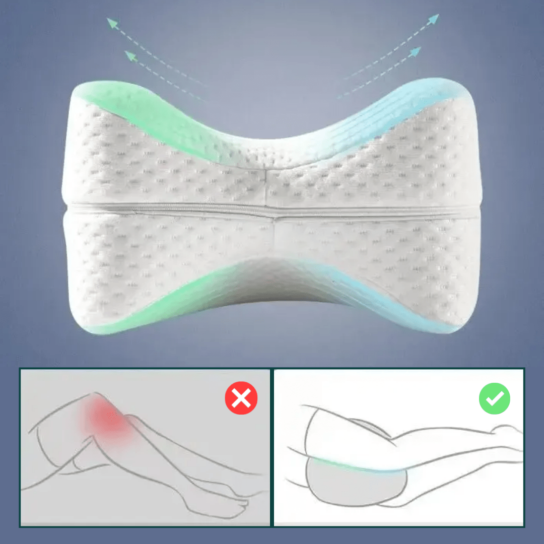 travesseiro ergonômico para pernas espuma de memória premium