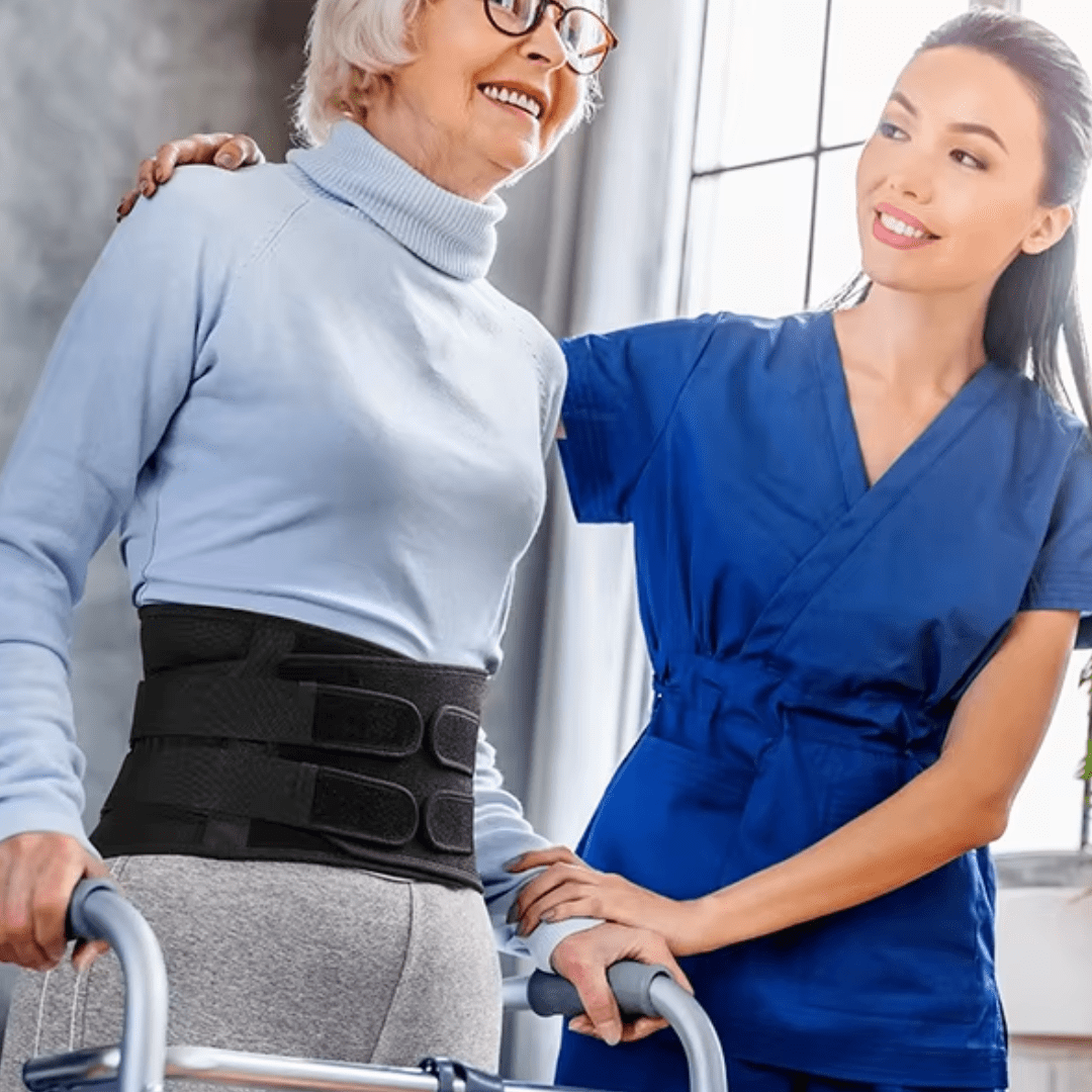 Cinto Lombar Lordoc com Hastes de Alumínio – Alívio para Dores Lombares