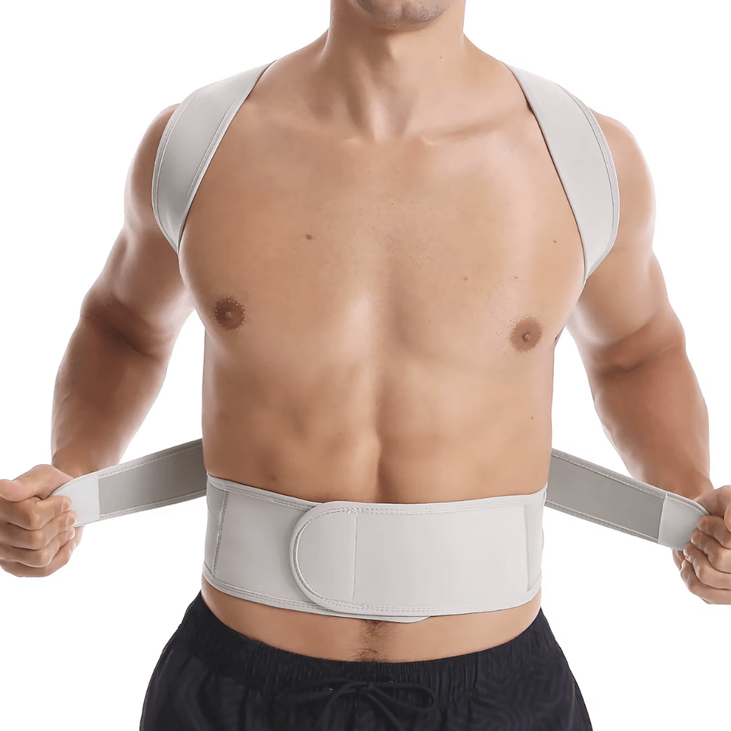 Corretor Postural PosturePro: Suporte Lombar Ajustável e Alívio de Dores