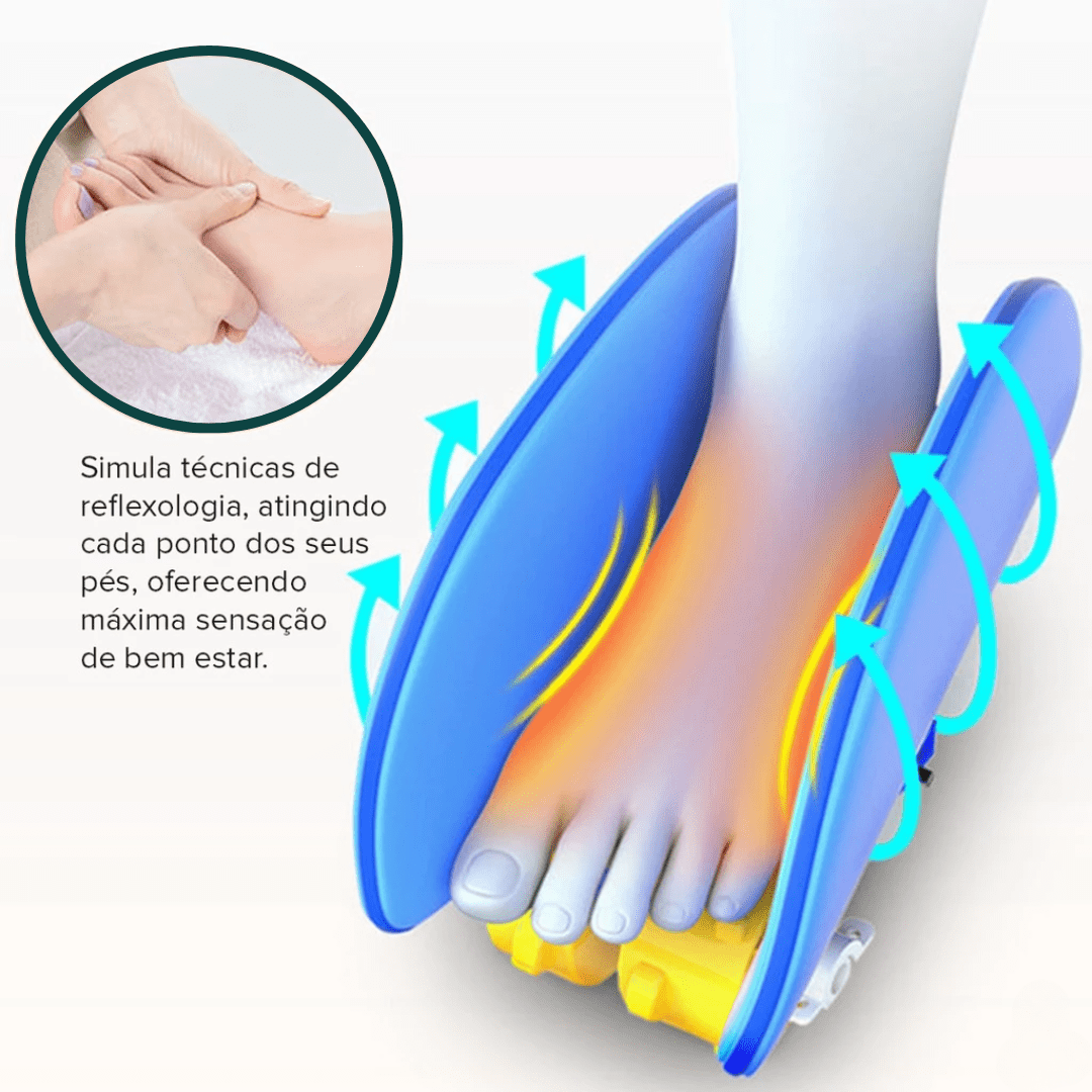 Massageador de Pés 3 em 1 Bivolt – Alívio Profundo e Circulação