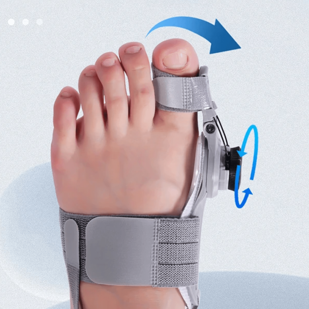 Corretor e Separador de Dedos FlexToe – Ajuste Rotativo e Conforto