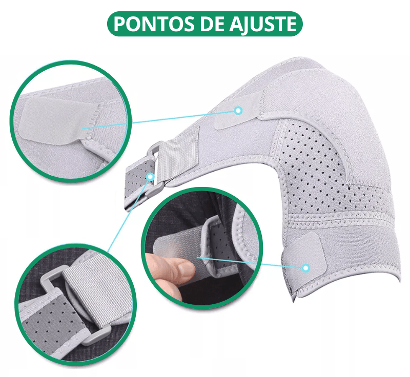 suporte ombro ajustável em neoprene alívio de dores e estabilidade