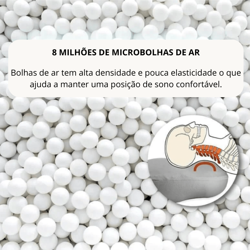 Almofada Ergonômica Nuvem – Suporte Cervical e Conforto Ideal