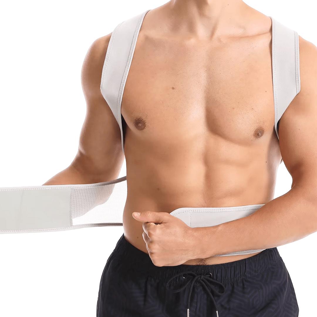 Corretor Postural PosturePro: Suporte Lombar Ajustável e Alívio de Dores
