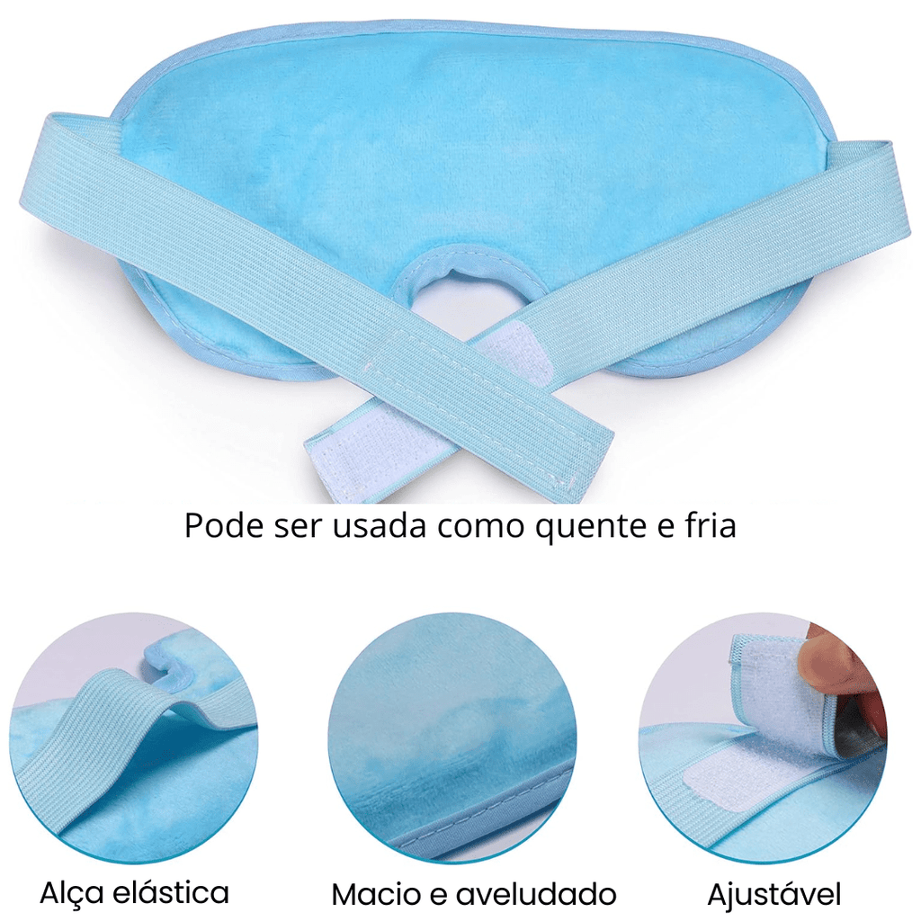 máscara terapêutica em gel para olhos – alívio de inchaços e dores