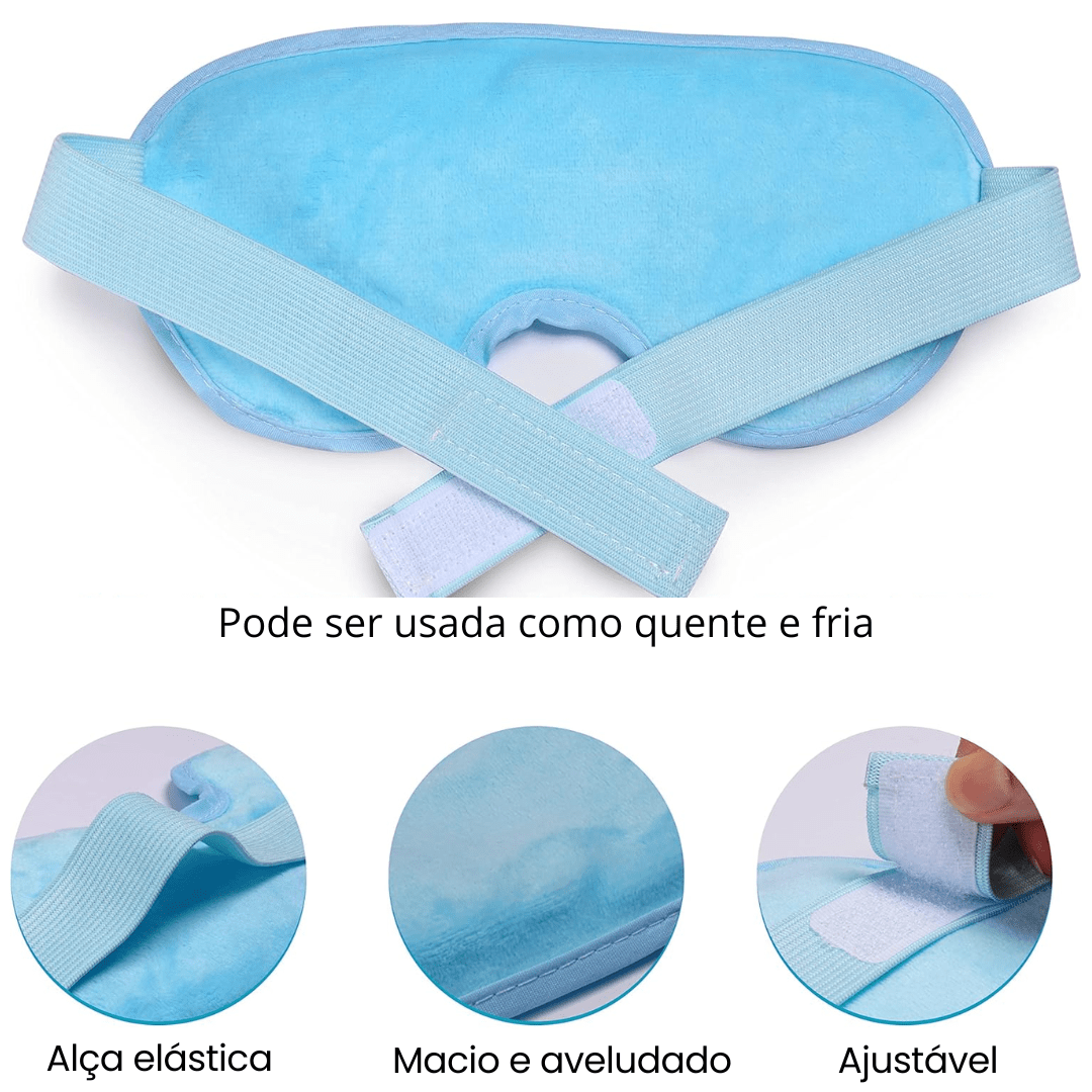 máscara terapêutica em gel para olhos – alívio de inchaços e dores