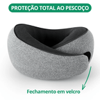 Almofada de Pescoço Ergonômica 360º em Espuma de Memória para Viagens