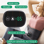 Massageador Lombar 2 em 1 com Aquecimento e Vibração Personalizada