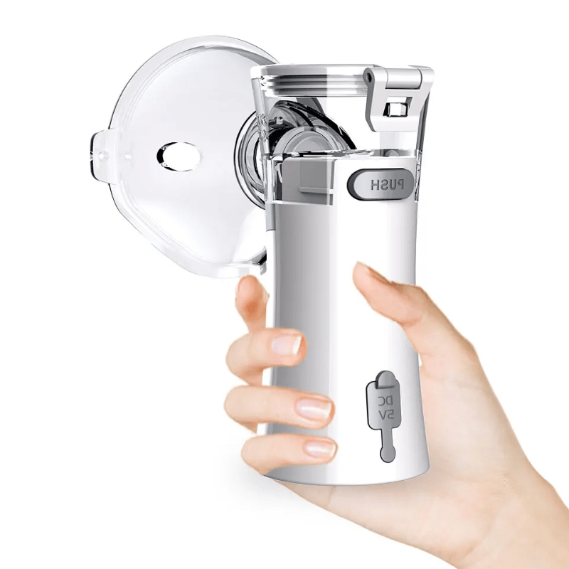 nebulizador portátil nebulife – inalador silencioso e recarregável para respiração fácil