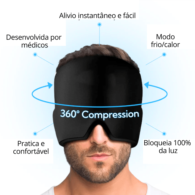 Touca Terapêutica LifeCap em Gel – Alívio Rápido para Enxaqueca