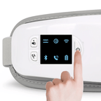 massageador de olhos eyerelax – terapia térmica e bluetooth para alívio da fadiga ocular