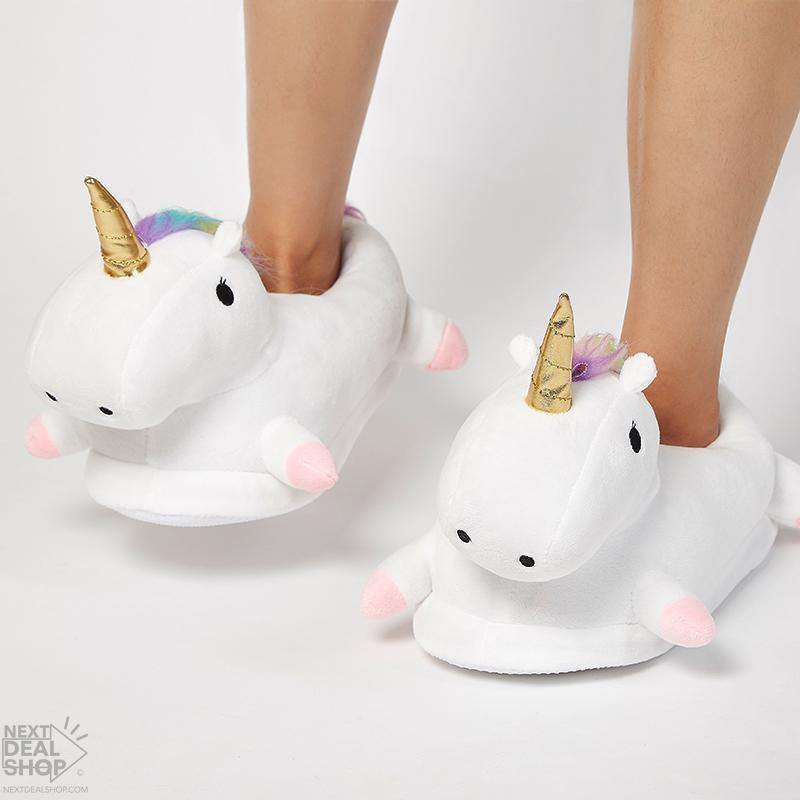 pantufas de unicórnio confortável