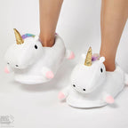pantufas de unicórnio confortável
