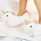 pantufas de unicórnio confortável