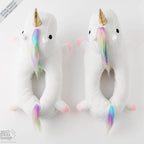 pantufas de unicórnio confortável